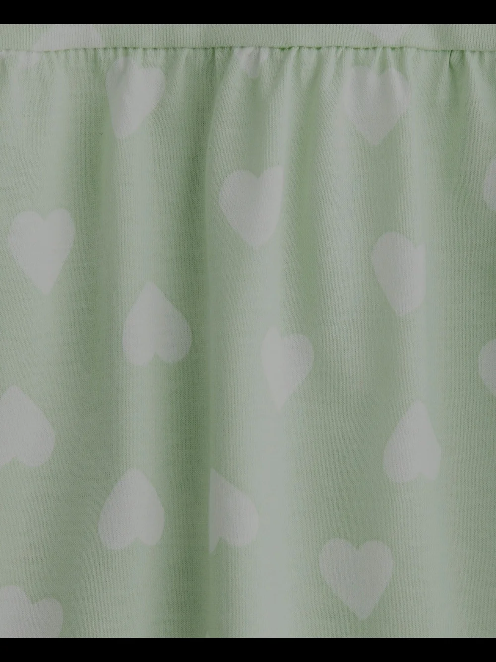 H&M Mint Green Dress with White Heart Print Size 8-10 Youth